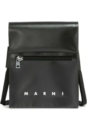 Marni Logo-print press-stud fastening shoulder bag