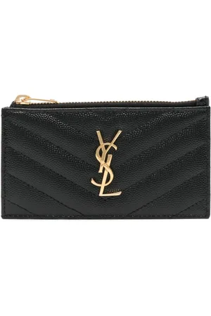 Saint Laurent Cassandre leather cardholder