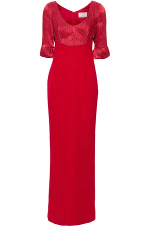 V:PM ATELIER Flora scoop-neck gown