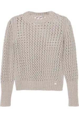 HERNO Lurex open-knit jumper