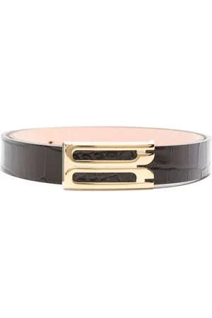 Victoria Beckham Embossed-leather belt