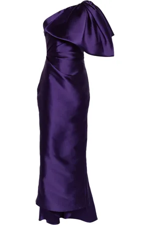 Solace Priya oversized-bow maxi dress