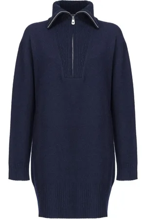 Pinko Half-zip knitted minidress