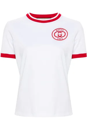 Gucci Logo-embroidered cotton T-shirt