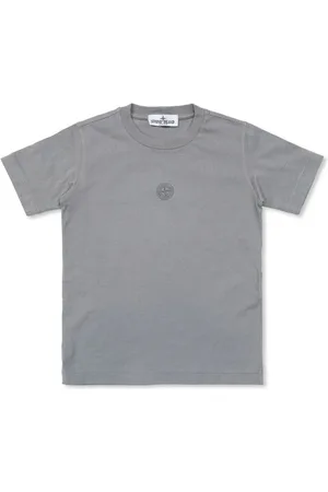 Stone Island Printed graphic logo cotton t-shirt