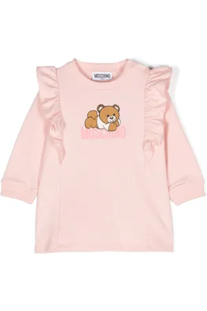 Moschino Teddy Bear-print organic cotton minidress