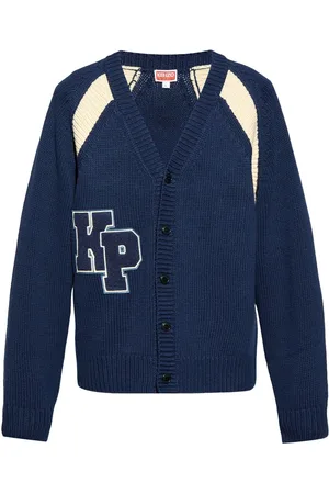 Kenzo Logo-appliqu?? wool cardigan
