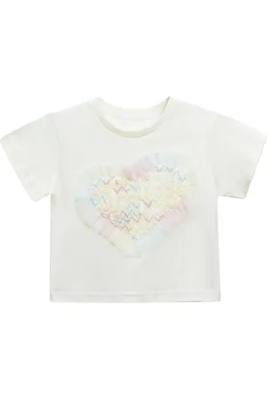 Mimi Tutu Heart-appliqu?? cotton T-shirt