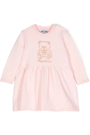 Moschino Teddy Bear-embroidered flared dress