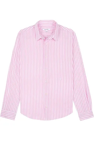 Sporty & Rich Logo-embroidered striped shirt