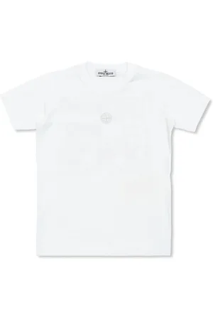Stone Island Printed graphic logo cotton t-shirt