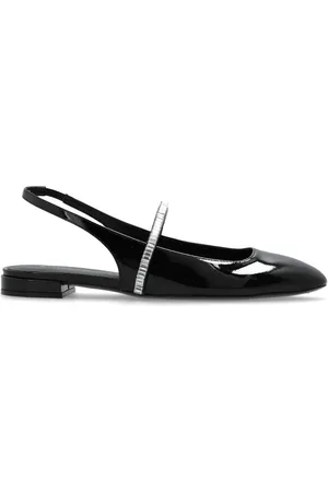 Stuart Weitzman Stefanie patent-leather ballerina shoes