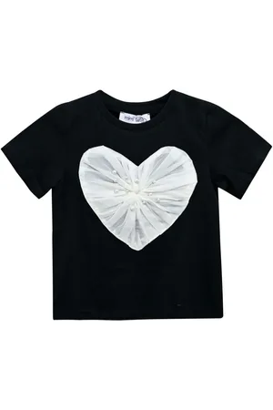 Mimi Tutu Heart-appliqué cotton T-shirt