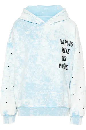 LOULOU Bleached cotton hoodie