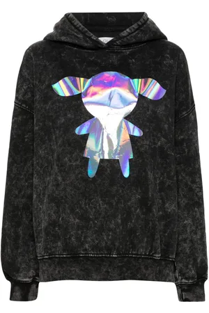 LOULOU Holographic-print hoodie