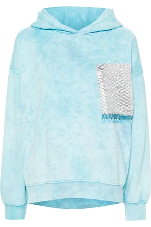 LOULOU Tie-dye cotton hoodie