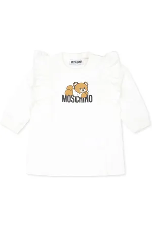 Moschino Teddy Bear-print organic cotton minidress