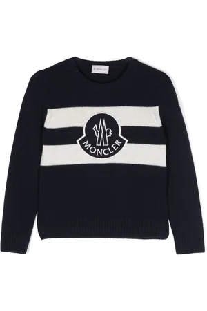 Moncler Embroidered-logo knitted jumper