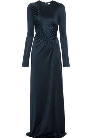 Victoria Beckham Gathered long-sleeve gown