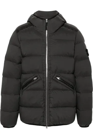 Stone Island Seamless hooded puffer coat