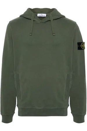 Stone Island Compass-badge cotton hoodie