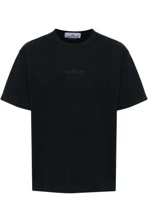 Stone Island Logo-embroidered cotton T-shirt
