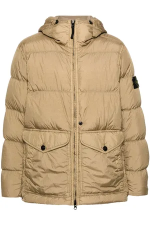Stone Island Compass-badge hooded padded jacket