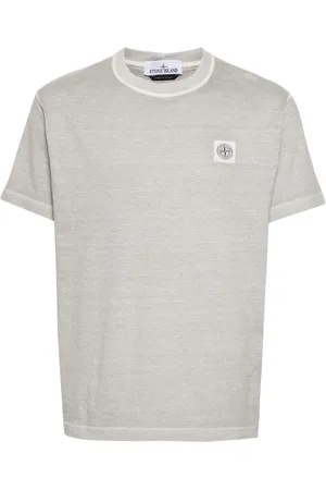 Stone Island Compass-patch cotton T-shirt