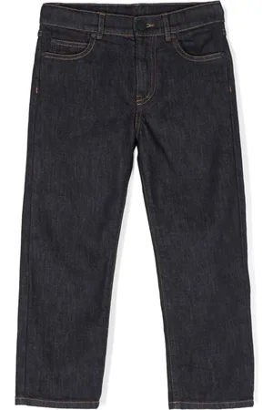 Moncler Embroidered-logo jeans