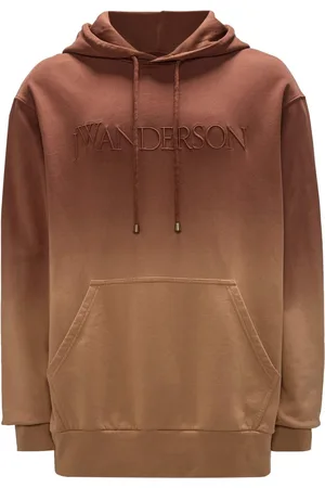 J.W.Anderson Logo-embroidered gradient-effect hoodie