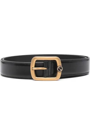 Gucci Interlocking G-buckle leather belt