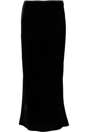 V:PM ATELIER Burlesque midi velvet skirt