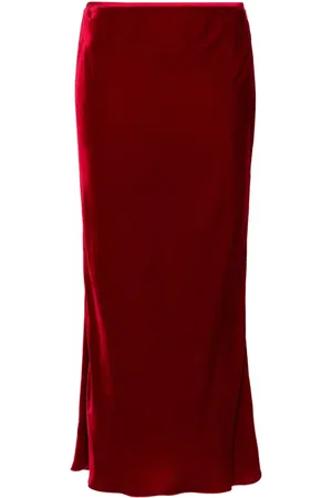 V:PM ATELIER Burlesque midi velvet skirt