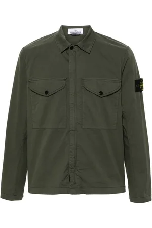 Stone Island Compass-badge shirt jacket