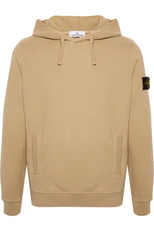 Stone Island Compass-badge cotton hoodie