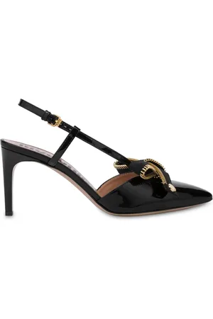 Moschino Bow-detail pointed-toe pumps