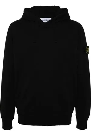 Stone Island Compass-badge cotton hoodie