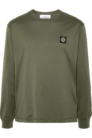 Stone Island Compass-patch cotton T-shirt