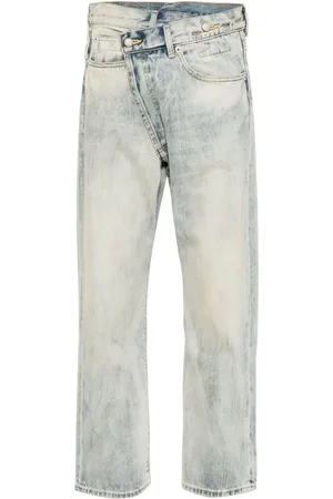R13 Crossover mid-rise tapered jeans