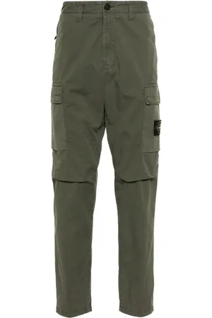 Stone Island Compass-badge slim-cut cargo trousers