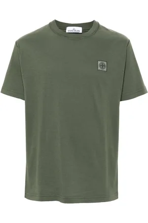 Stone Island Compass-patch cotton T-shirt