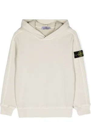 Stone Island Compass-badge cotton hoodie