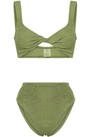 Hunza G Jamie twist-detail bikini set