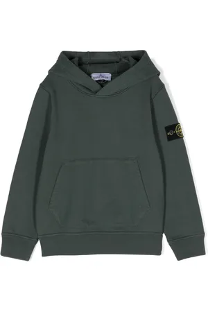 Stone Island Compass-badge cotton hoodie