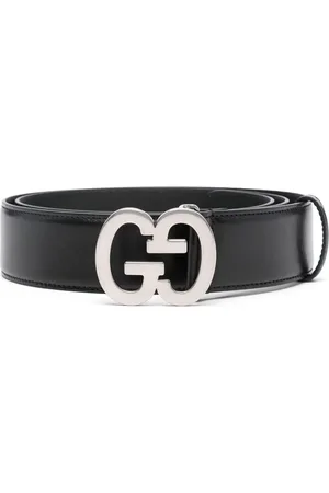Gucci Logo-buckle leather belt