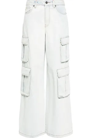 Self-Portrait Cargo wide-leg jeans