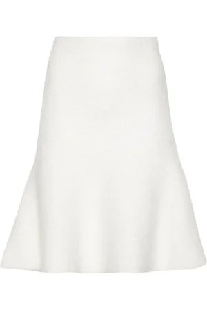Fabiana Filippi Bouclé fluted skirt