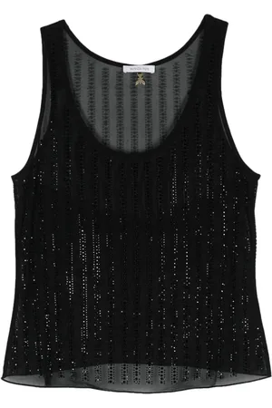 Patrizia Pepe Crystal-embellished top