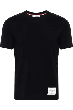 Thom Browne Stripe-detailing wool T-shirt