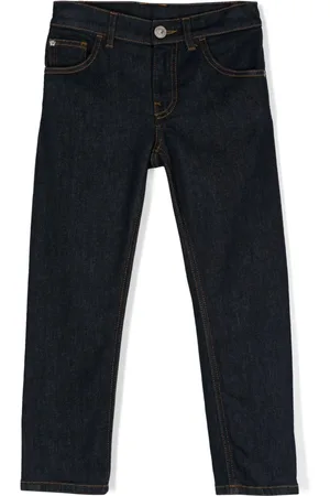 VERSACE Mid-rise straight-leg jeans